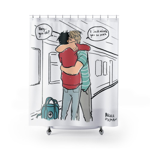 Long Distance 2-Piece Shower Curtain Set