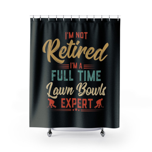 Funny Grandpa Lawn Bowls Shower Curtains