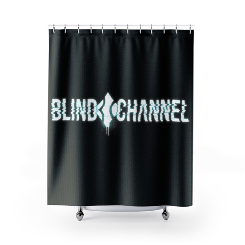 Sleek and modern blind channel shower curtains