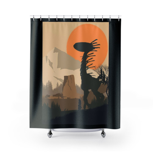 Horizon Zero Dawn Minimalist Shower Curtain