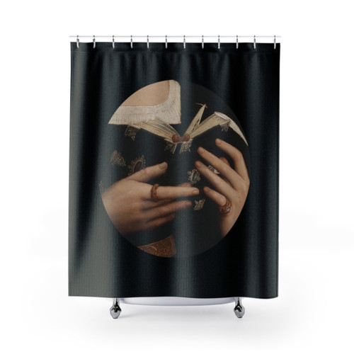 Art History Painting Shower Curtains - Saint Holding a Book
