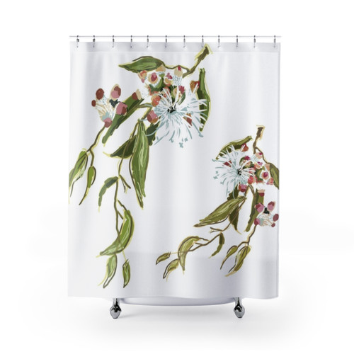 Australian Eucalyptus Flower Shower Curtains