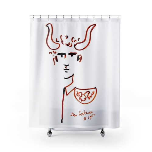 Jean Cocteau Artwork Shower Curtain