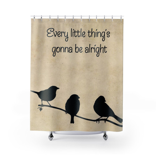 Shower Curtains with 3 Little Birds Song Lyrics