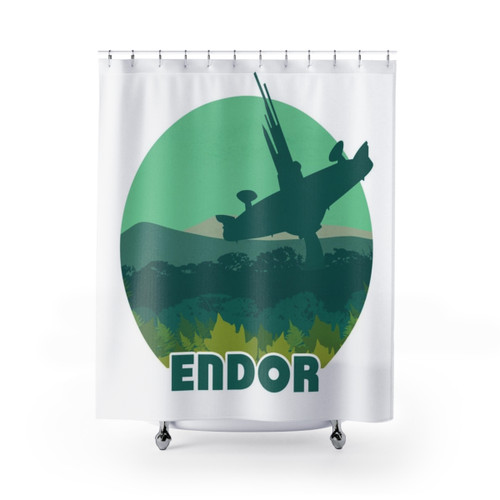 Endor Retro Star Wars Shower Curtains