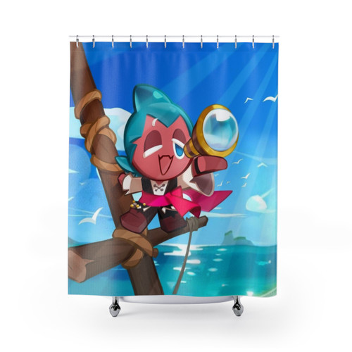 Sorbet Shark Cookie Run Kingdom Shower Curtains