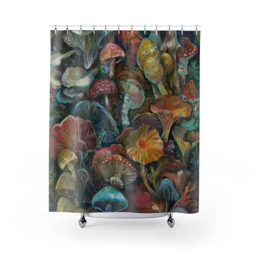 Magical Mushroom Garden Shower Curtains