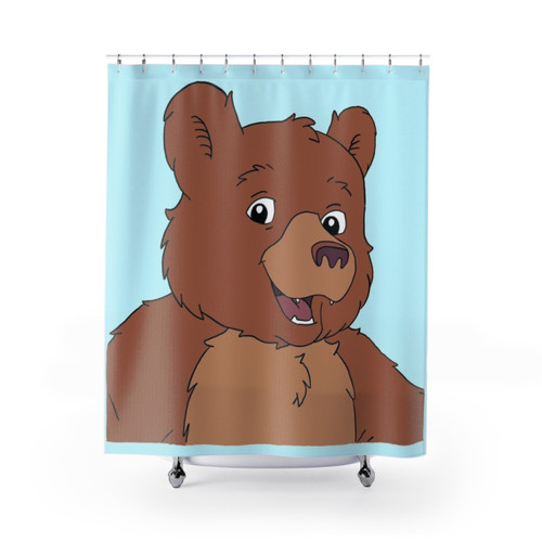 Little Bear Shower Curtains - Cute Cartoon Bear Design
