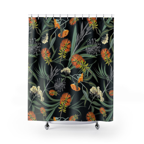 Botanical Australian Natives Flora Shower Curtain