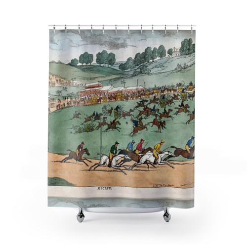 Vintage Horse Racing Shower Curtains