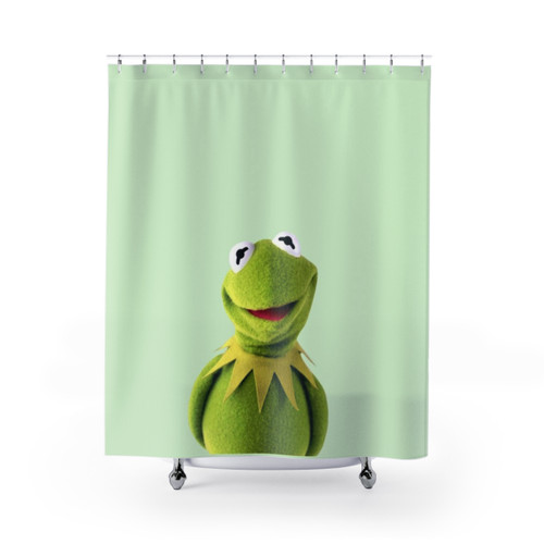Kermit the Frog Shower Curtain - Vibrant Green Muppets Decor