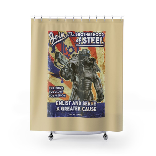 Brotherhood of Steel Fallout Shower Curtains