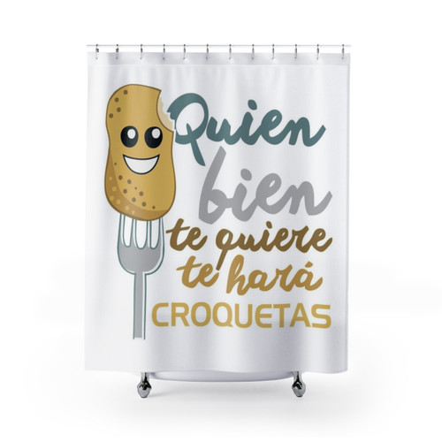 Croquetas Themed Shower Curtain