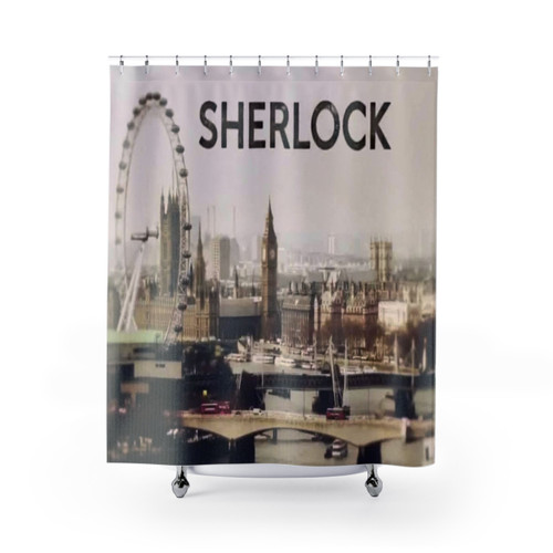 Sherlock and London Themed Shower Curtains