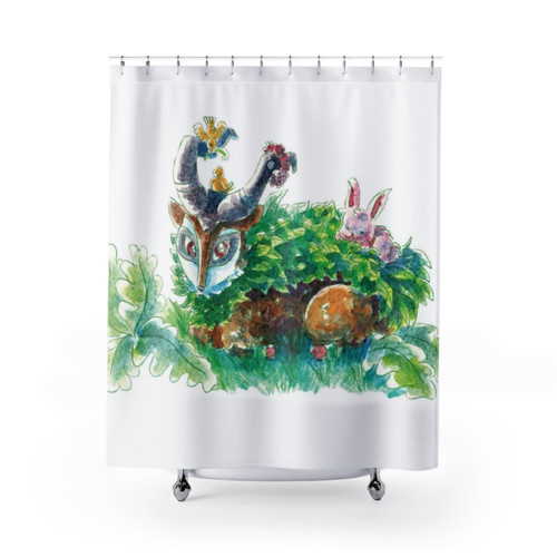 Relaxing Go Goat! Shower Curtains