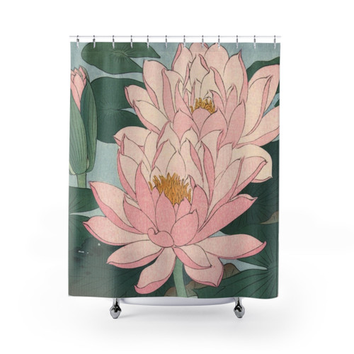 Flowering Water Lily Shower Curtains