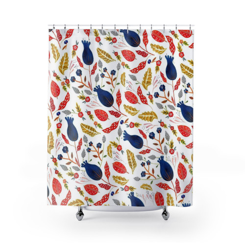 Rustic Floral Shower Curtains