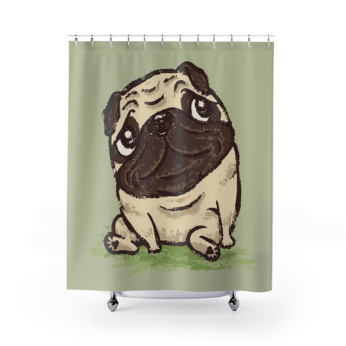 Pug Dog Shower Curtain