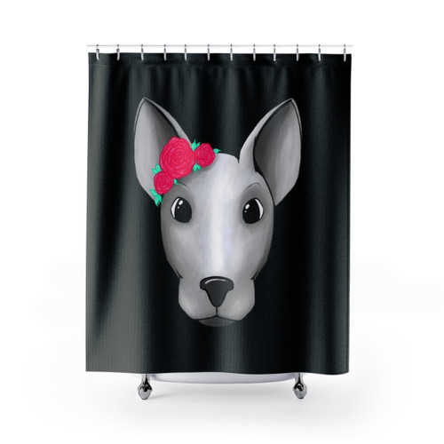 English Bullterrier Shower Curtain