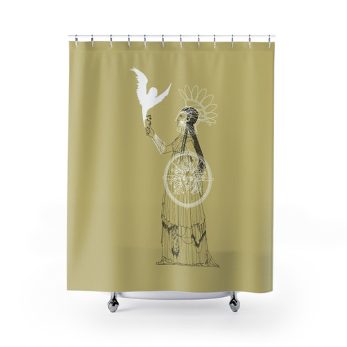 Athena Greek Mythology Shower Curtains