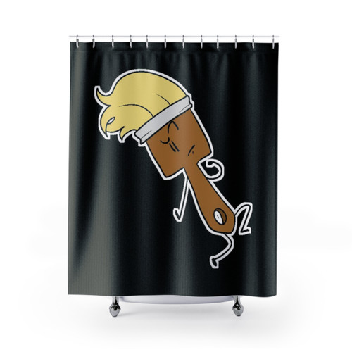 Inanimate Insanity paintbrush Shower Curtain