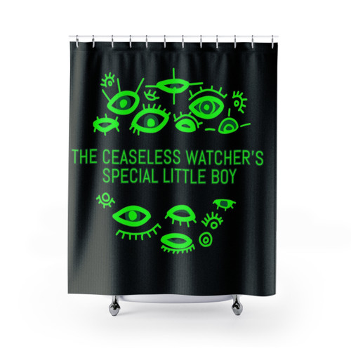 The Magnus Archives Shower Curtains with All Seeing Eyes Design
