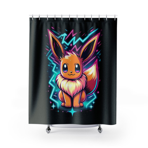 Cute Pokemon Themed Shower Curtain