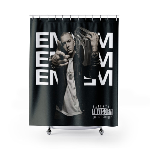 Eminem Boombox Shower Curtains for Hip Hop Fans