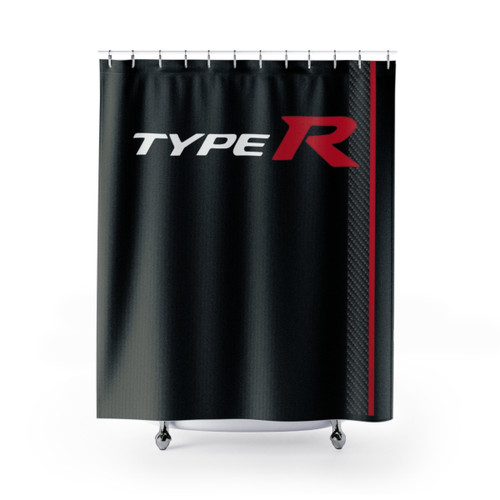 Honda Civic Type R Carbon Fiber Shower Curtain