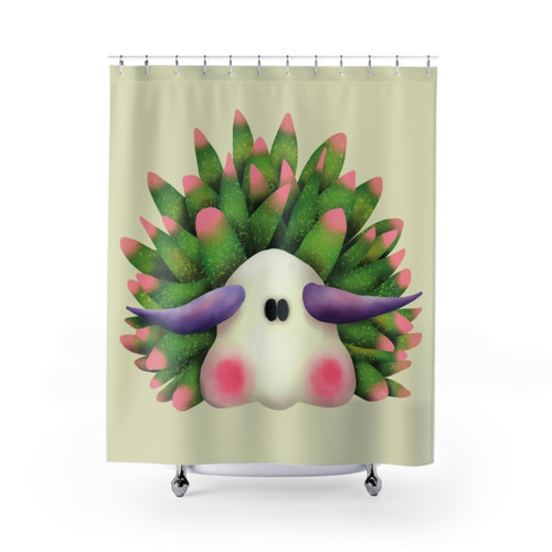 Leaf Sheep Sea Slug Nudibranch Shower Curtain