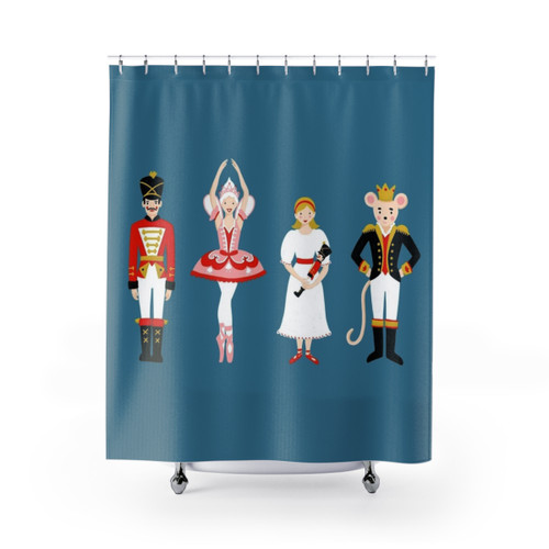 The Christmas Nutcracker Ballet Characters Shower Curtains
