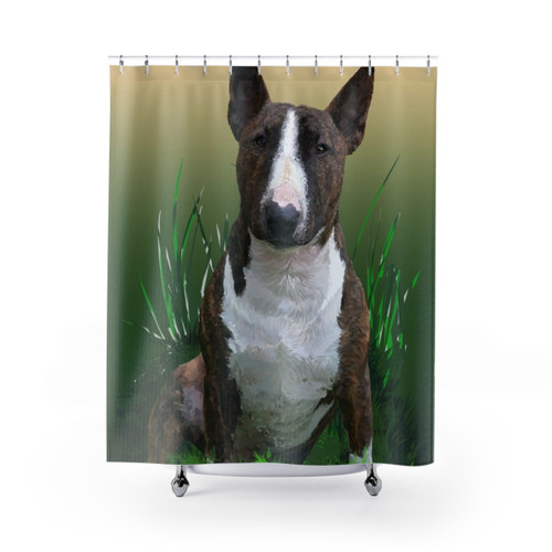 Bull Terrier Shower Curtain