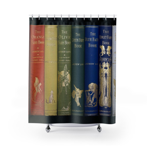 Fairy Tale Books Shower Curtain for Book Lovers