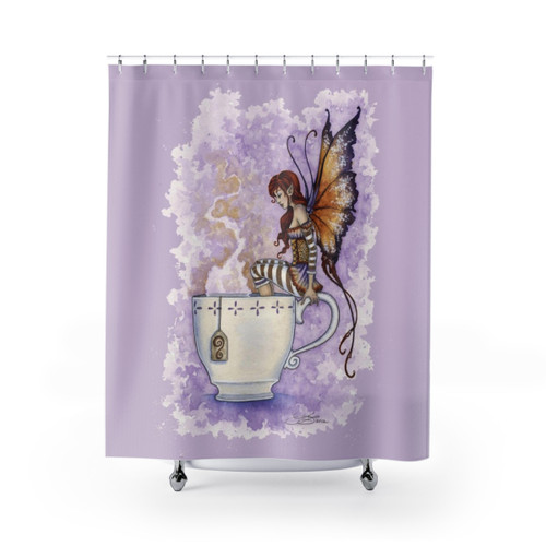 Faery Tea Shower Curtains featuring fantasy designs