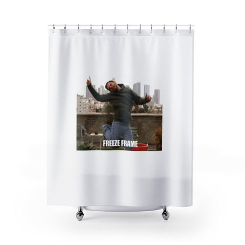 Funny Nick Miller Freeze Frame Shower Curtains