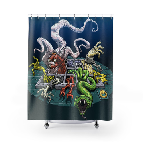 THE DUNGEON OF HORROR Shower Curtains for He-Man Fans