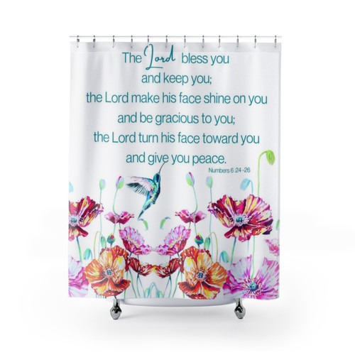 The Blessing Christian Shower Curtain