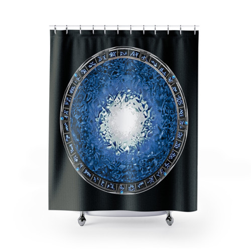 Galactic Shower Curtains: Porthole to Another Dimension