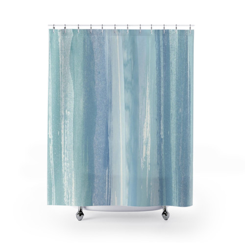 Watercolor Beach Shower Curtain