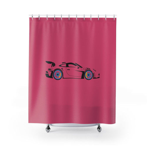 Porsche GT3 RS Shower Curtain