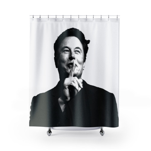 Elon Musk Inspired Shower Curtain - Innovative Home Decor