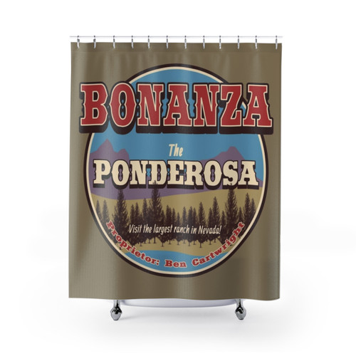 Bonanza Western Themed Shower Curtain