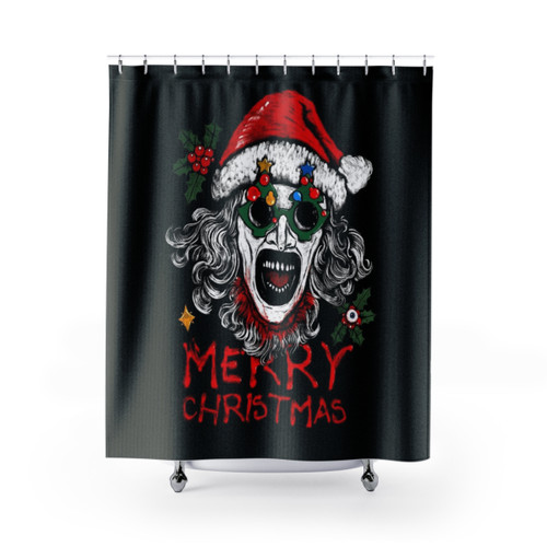 Terrifier Santa Claus Horror-Themed Shower Curtains