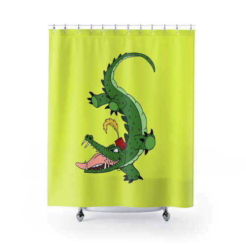 Cartoon Croc Fez Shower Curtains