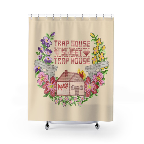Trap House Shower Curtains - Funny Hip Hop Decor