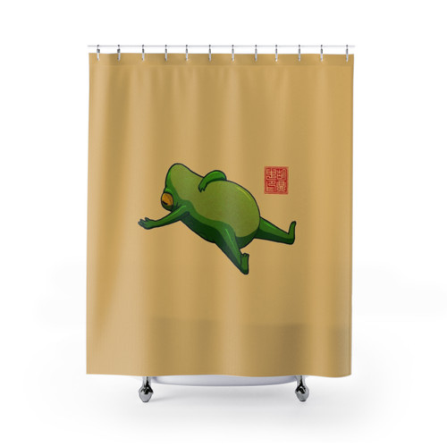 Frog Yoga Mood Shower Curtains