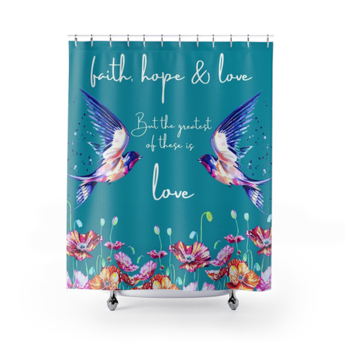 Christian Love Shower Curtains