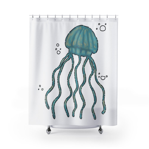 Colorful Jellyfish Shower Curtain