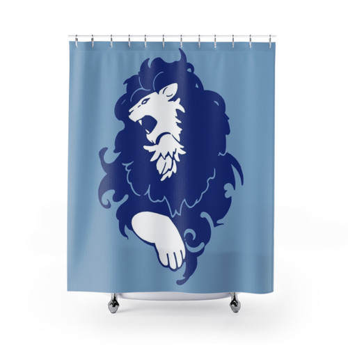 Fire Emblem Three Houses Blue Lions Emblem Shower Curtain