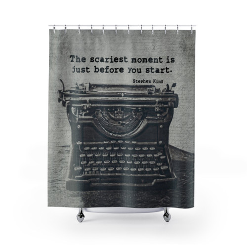 Stephen King Inspired Shower Curtain for Writers